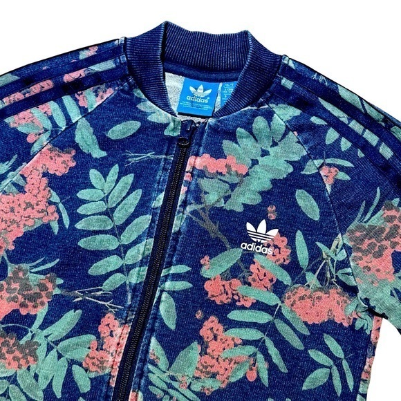 Adidas girls zip up jacket youth small ss - Picture 1 of 5